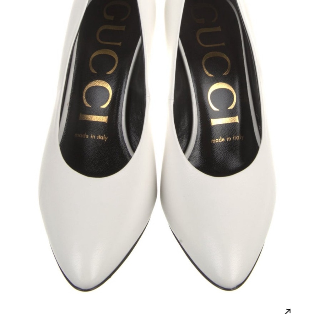 Gucci Women's White Leather Heels